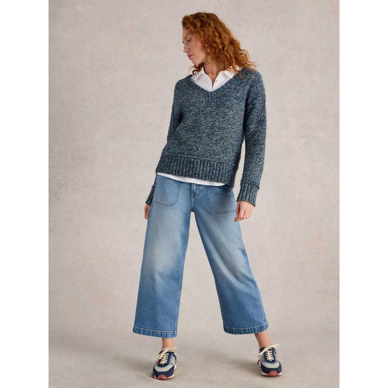 White Stuff Tia Wide Leg Crop Jean image number 11